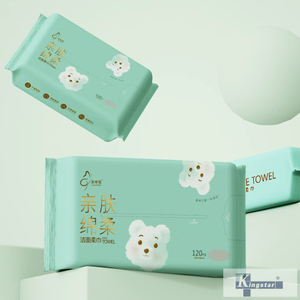 페이셜 클렌징 물티슈, 120매, 평직, 200x180mm