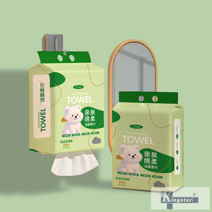 패밀리 사이즈, 페이셜 클렌징 물티슈, 200개, 200x200mm